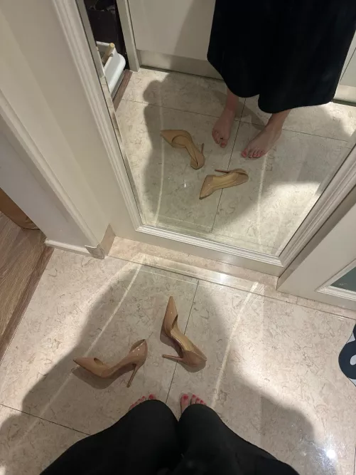 Like stealing mom's high heels.