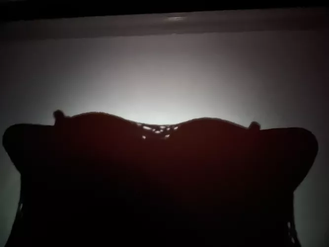 Nipples so long the shadow on the wall