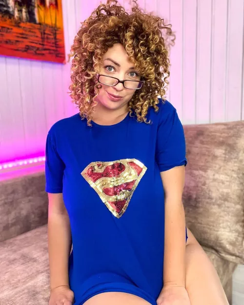 Supergirl always ready for fun