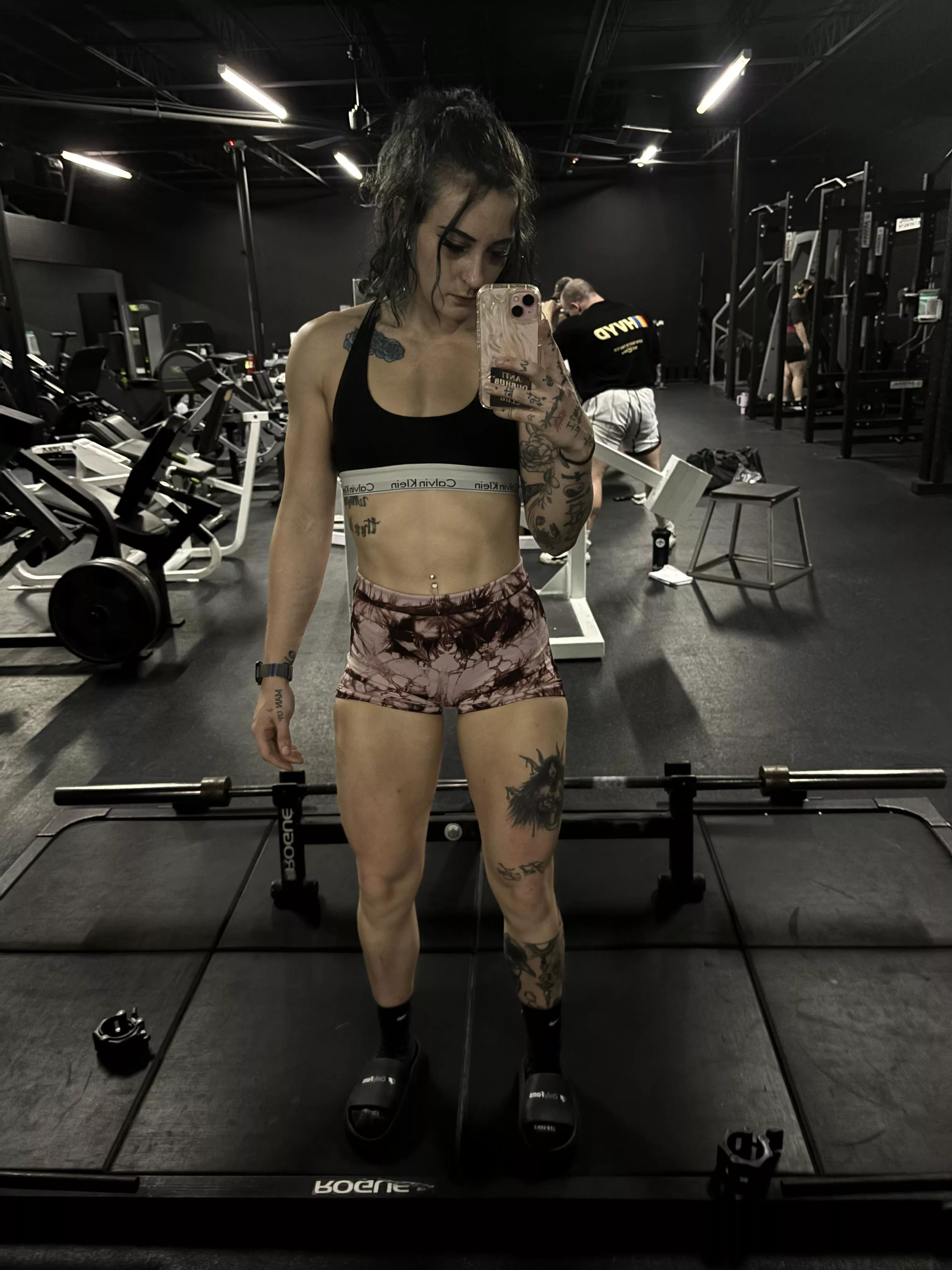 the all black legs room at my gym is >>>>