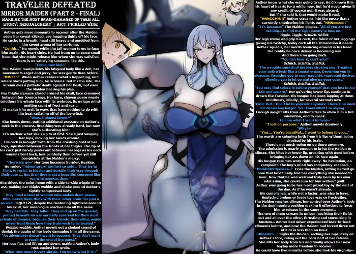 Traveler Defeated: Mirror Maiden (Part 2 - Final) [Femdom] [Pleasure Corruption] [Mind Break] [Sweat] [Legs] [Long]