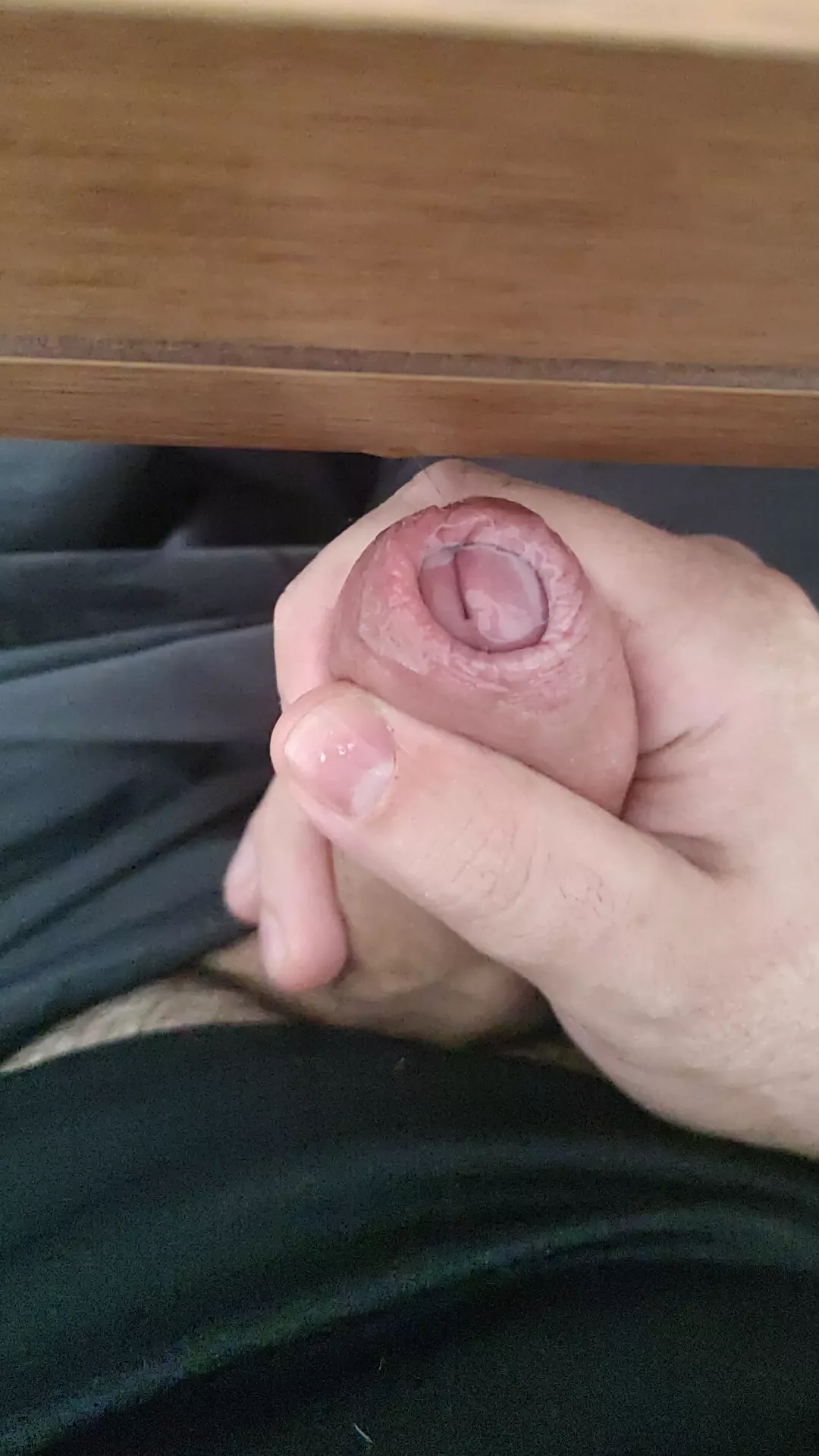 Under the table while working