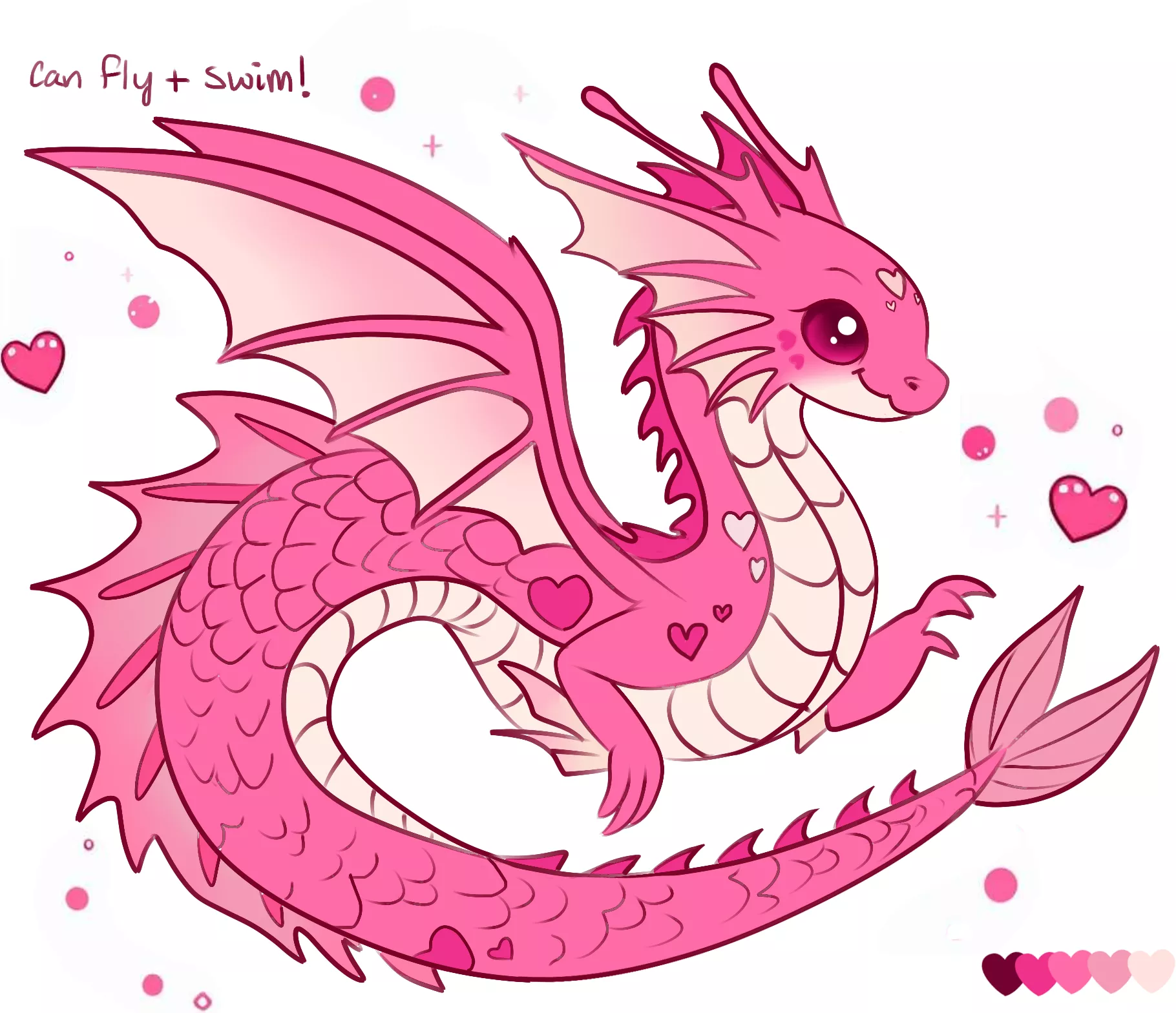 Valentine's Day Sea Dragon - Adoptable (Art & Design by Me!)