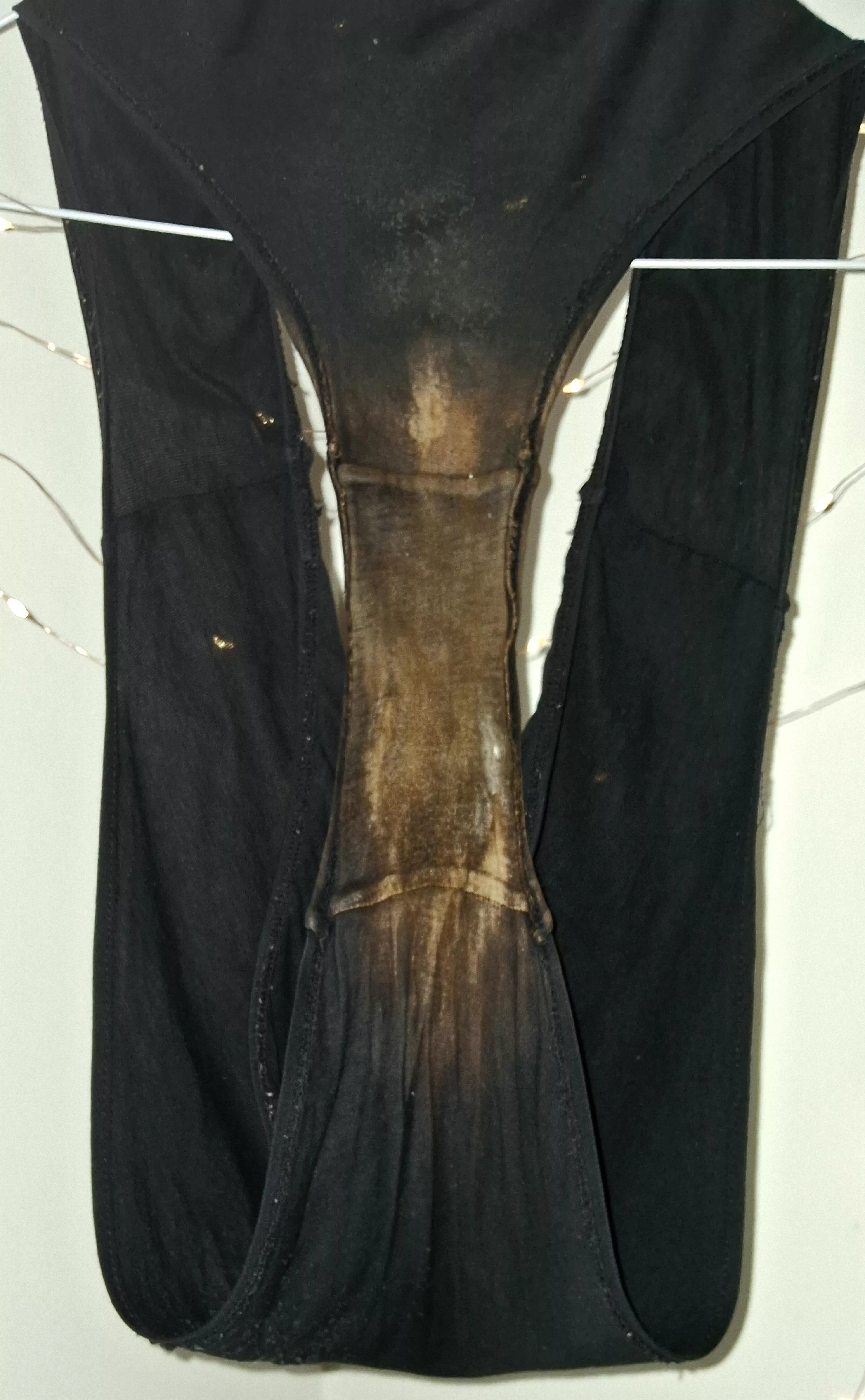 very dirty, very old, slightly creamy panties