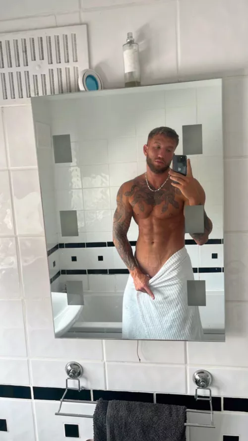 Who will volunteer to take this towel off my body?