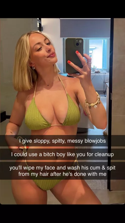 you can be the cleanup cuck