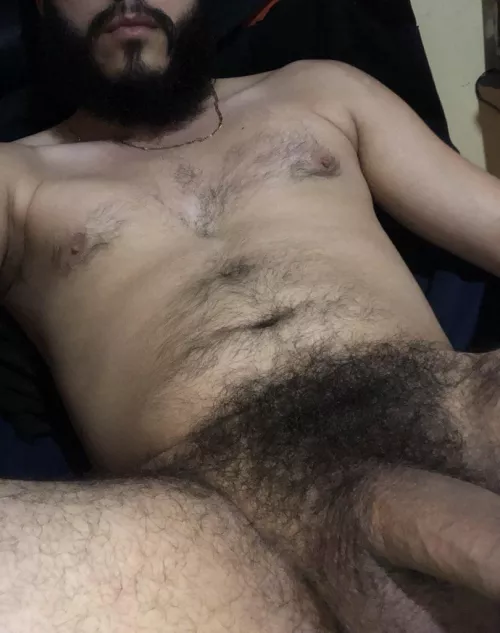 Big hairy musky Mexican man bush.