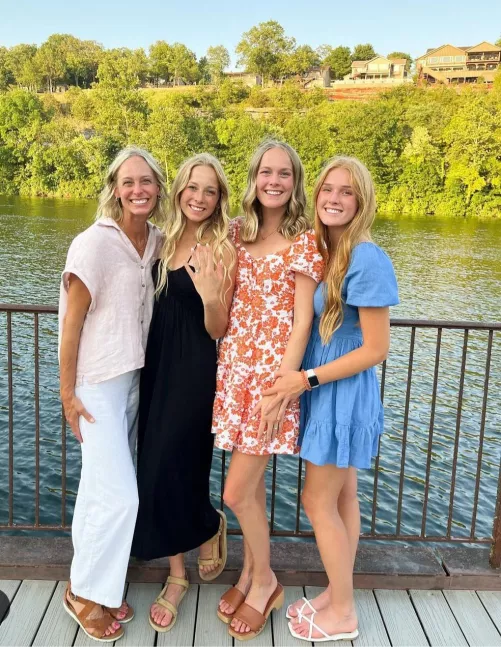 Bless the mom for blessing three gorgeous daughters