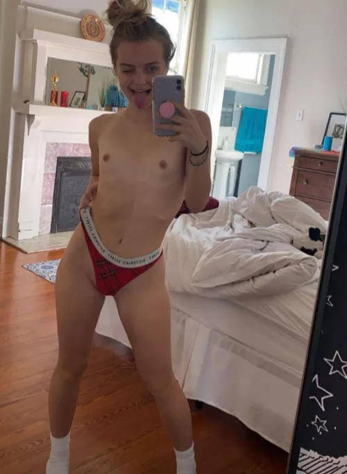 boobies as flat as my stomach hehe