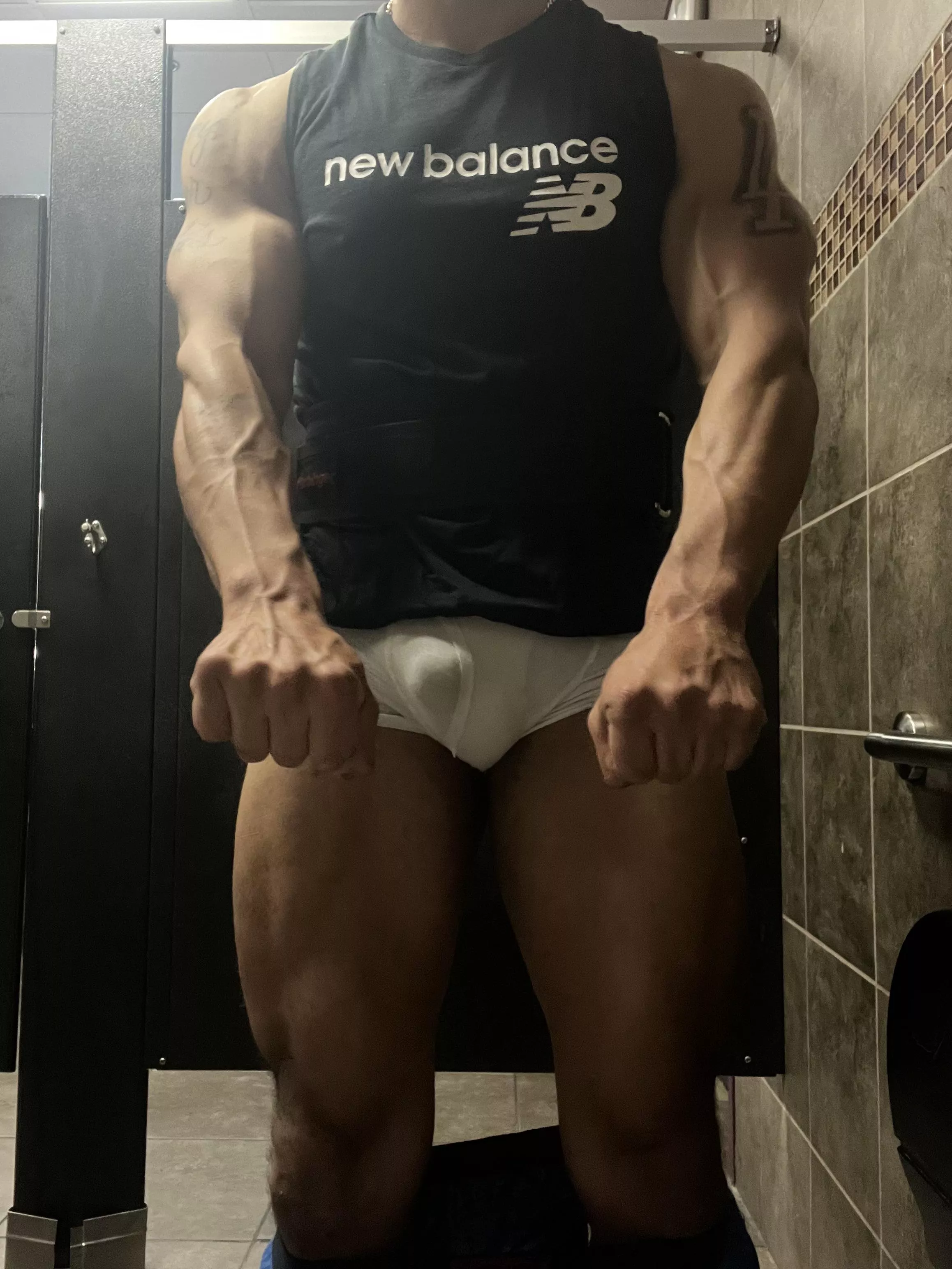 Caught me in the gym restroom