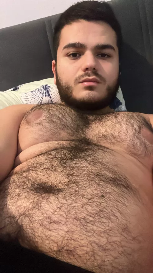 Chubby hairy man