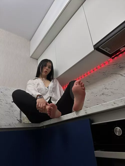 Clean it with your tongue