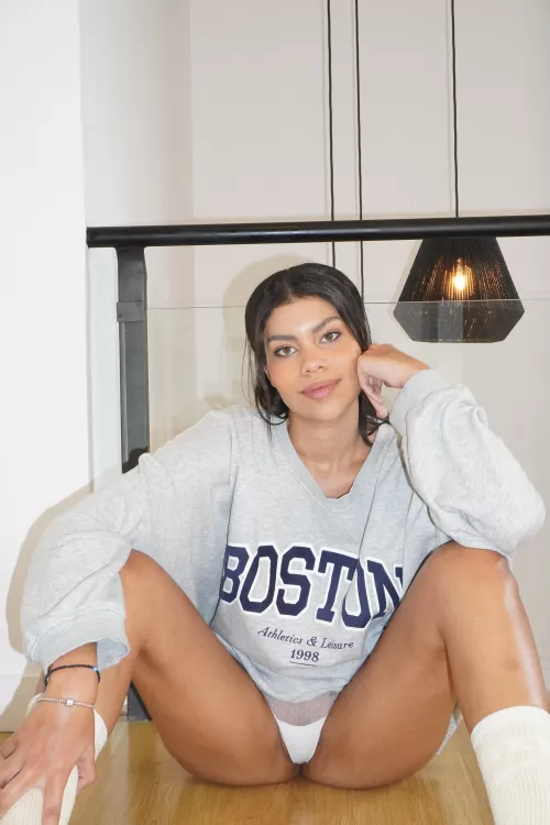 Do you like to see this beautiful black woman with her legs open?