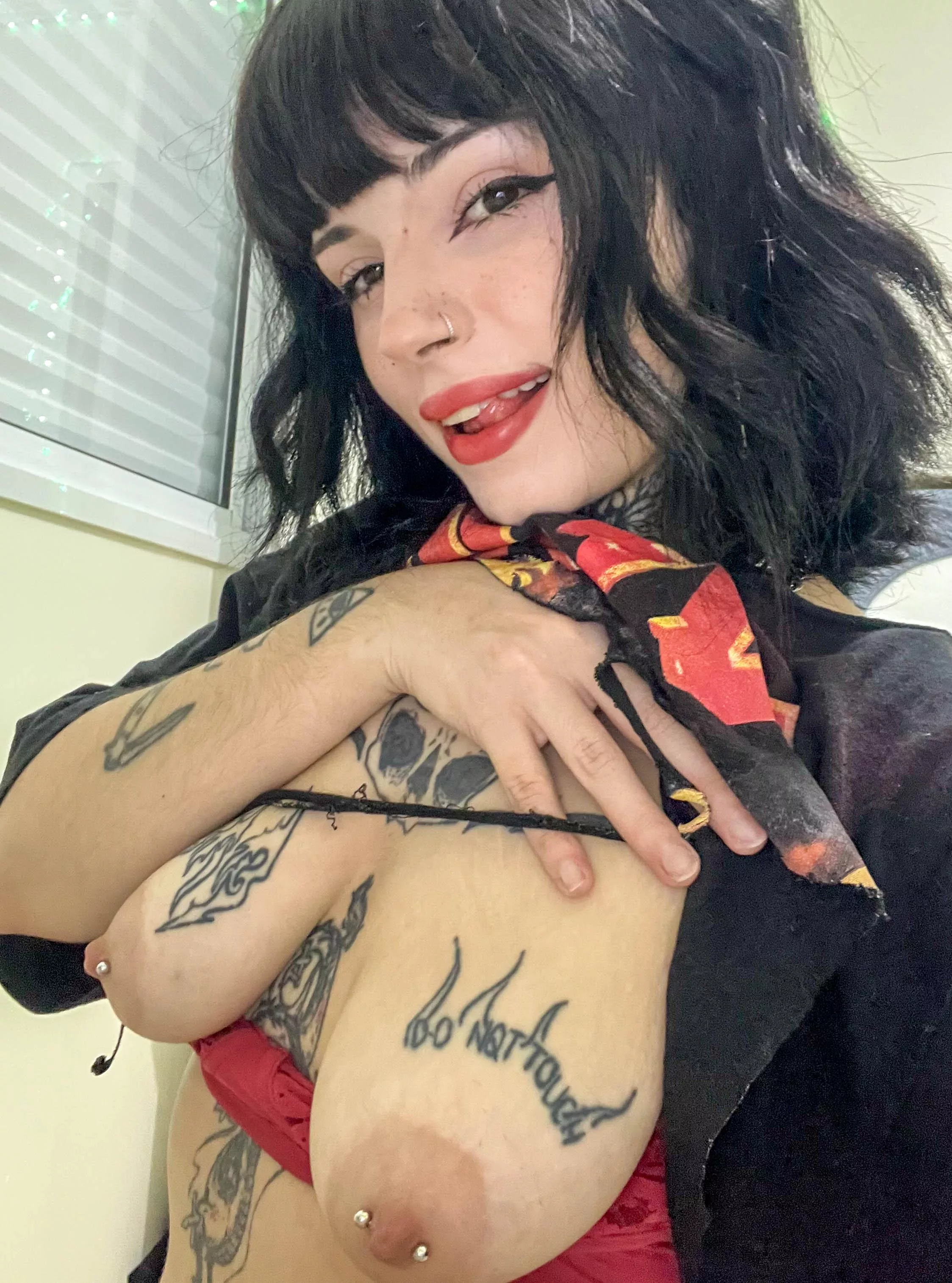 Do you prefer my tits or my smile