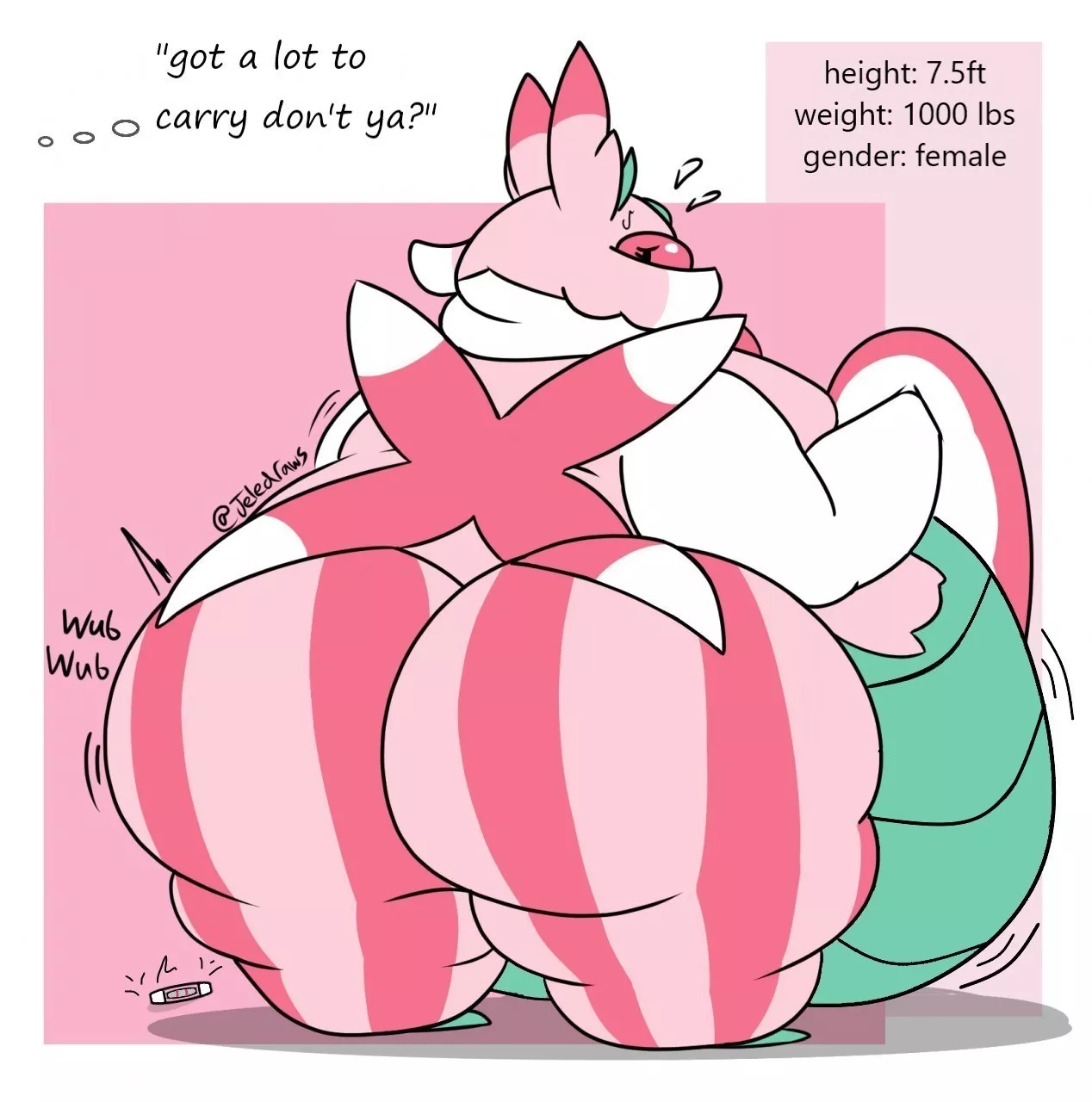 [F] very huge, filled, and hefty lurantis! ~ Jeledraws