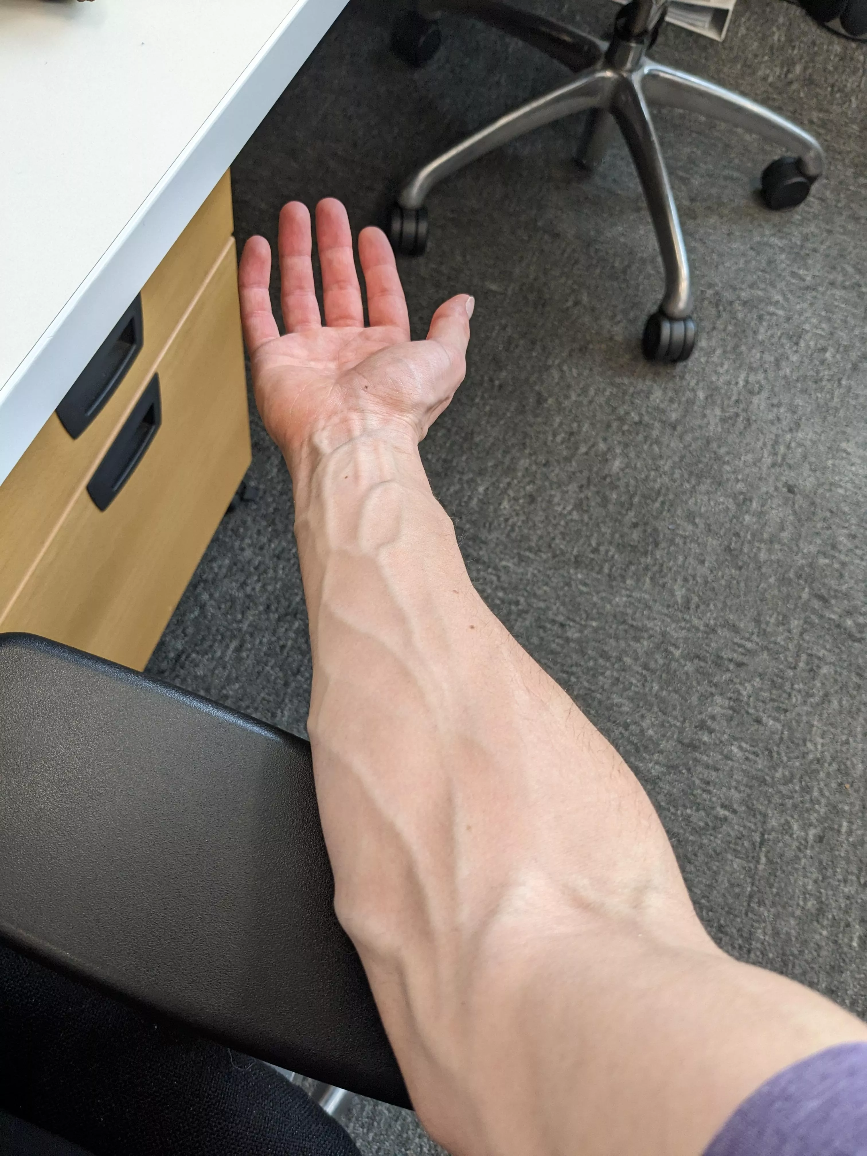 I'm always given a trainee when donating blood...