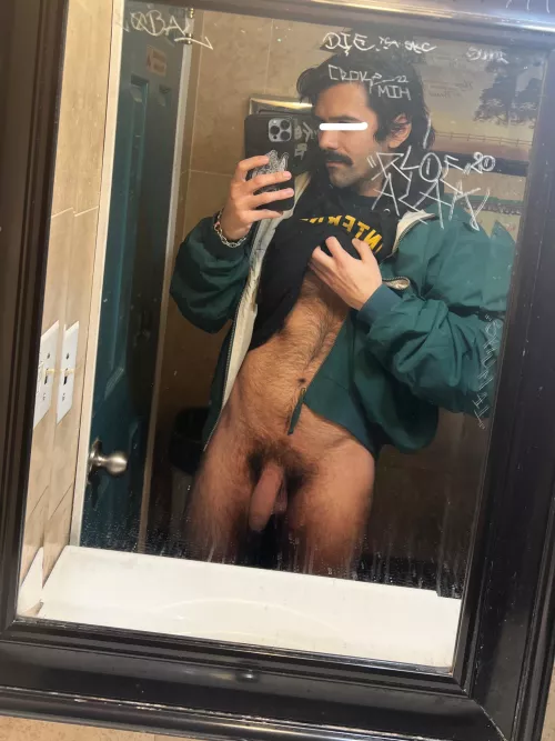 in the diner bathroom waiting for you to join me