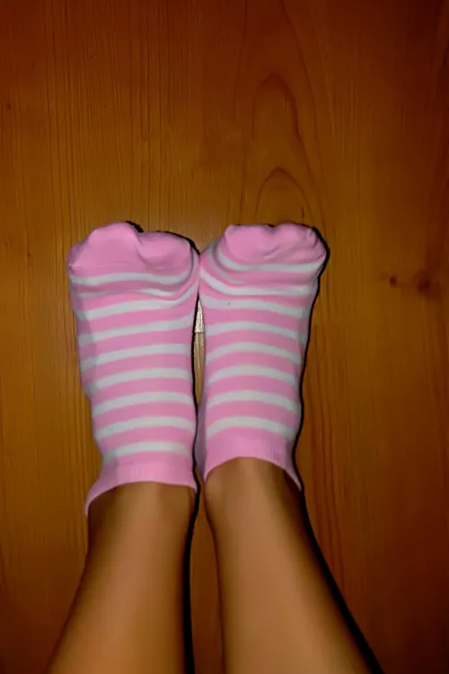 like my cute pink socks?