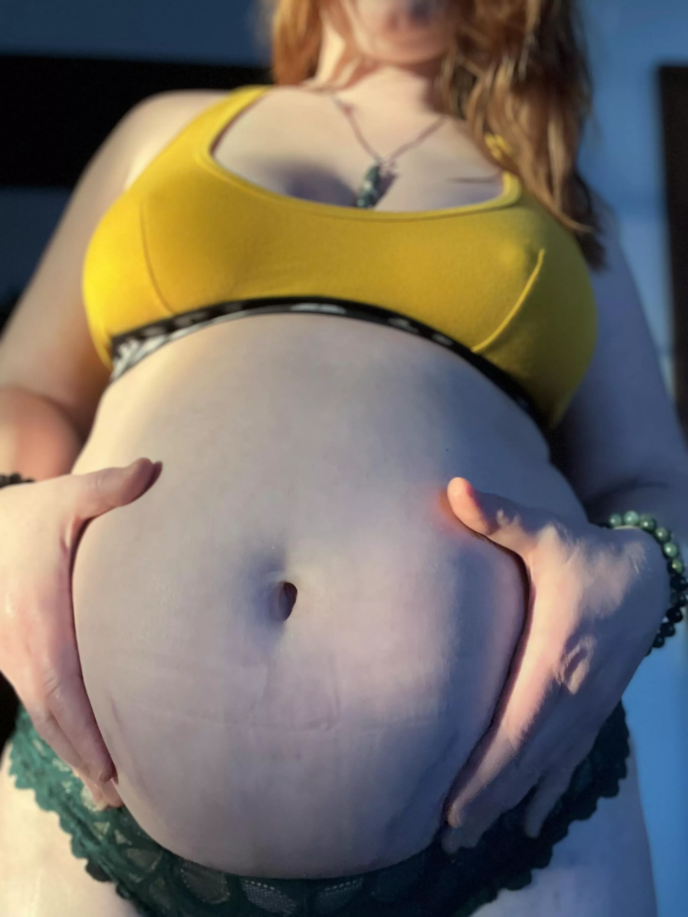 My belly button is getting so deep.