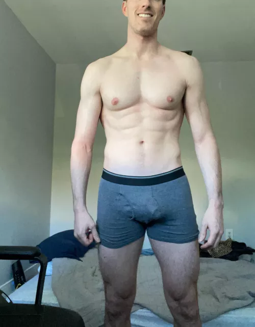 No morning wood here… yet