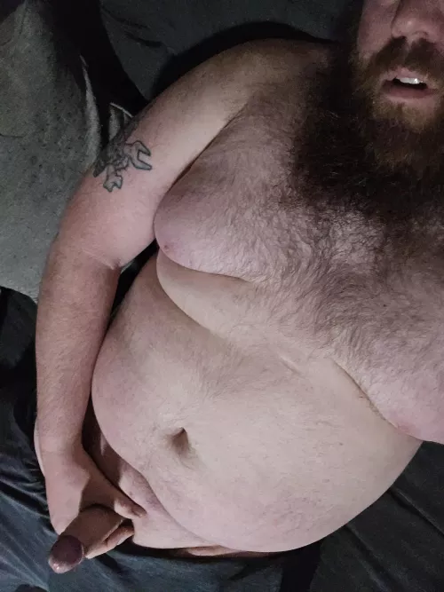 On the couch before work