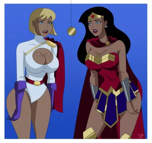 Power Girl and Wonder Woman (ghostlessm) [DC]