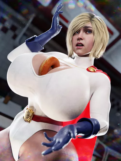 Power Girl - Anyone Wants Last Donut? (LlestrRhyw) [DC]
