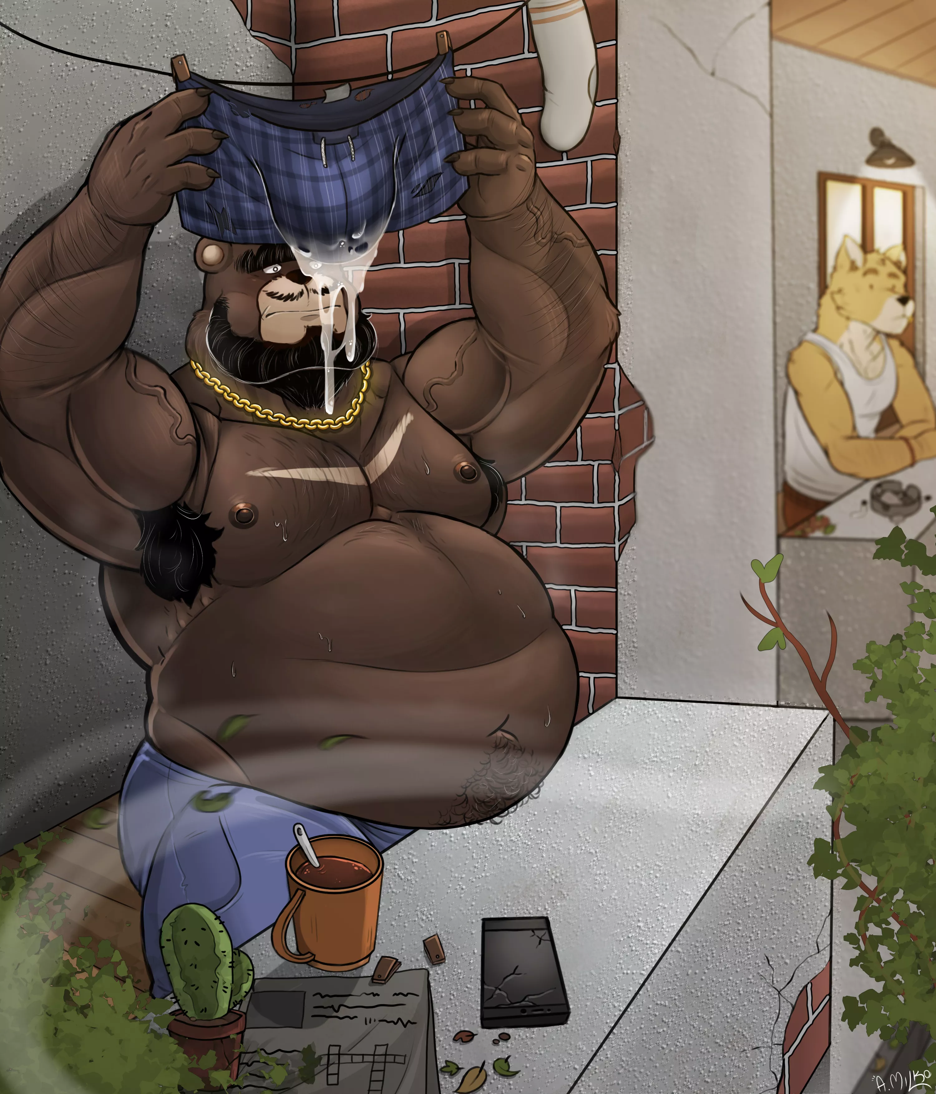 Seems like big guy was alone at Valentine's day... (Made by Anthony_Milko)