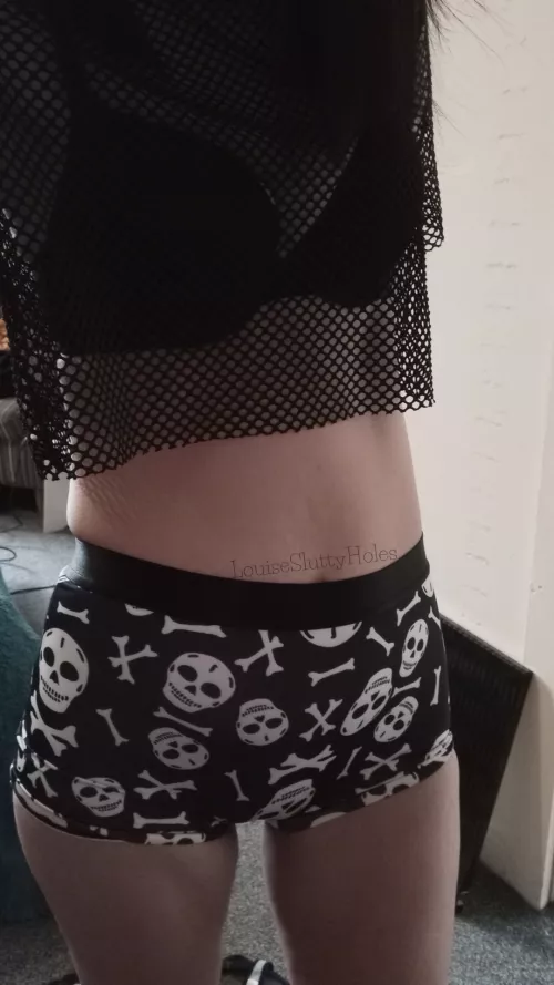 Sexy smooth skull ladies boxers are just one of my many pairs! From £20 24hr £25 48hr. Add-ons and long wears are available x [selling][UK]