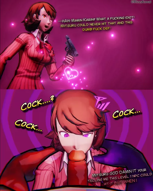 Surely Marin Karin Would Never Hit Right? (@Rizzykawai)