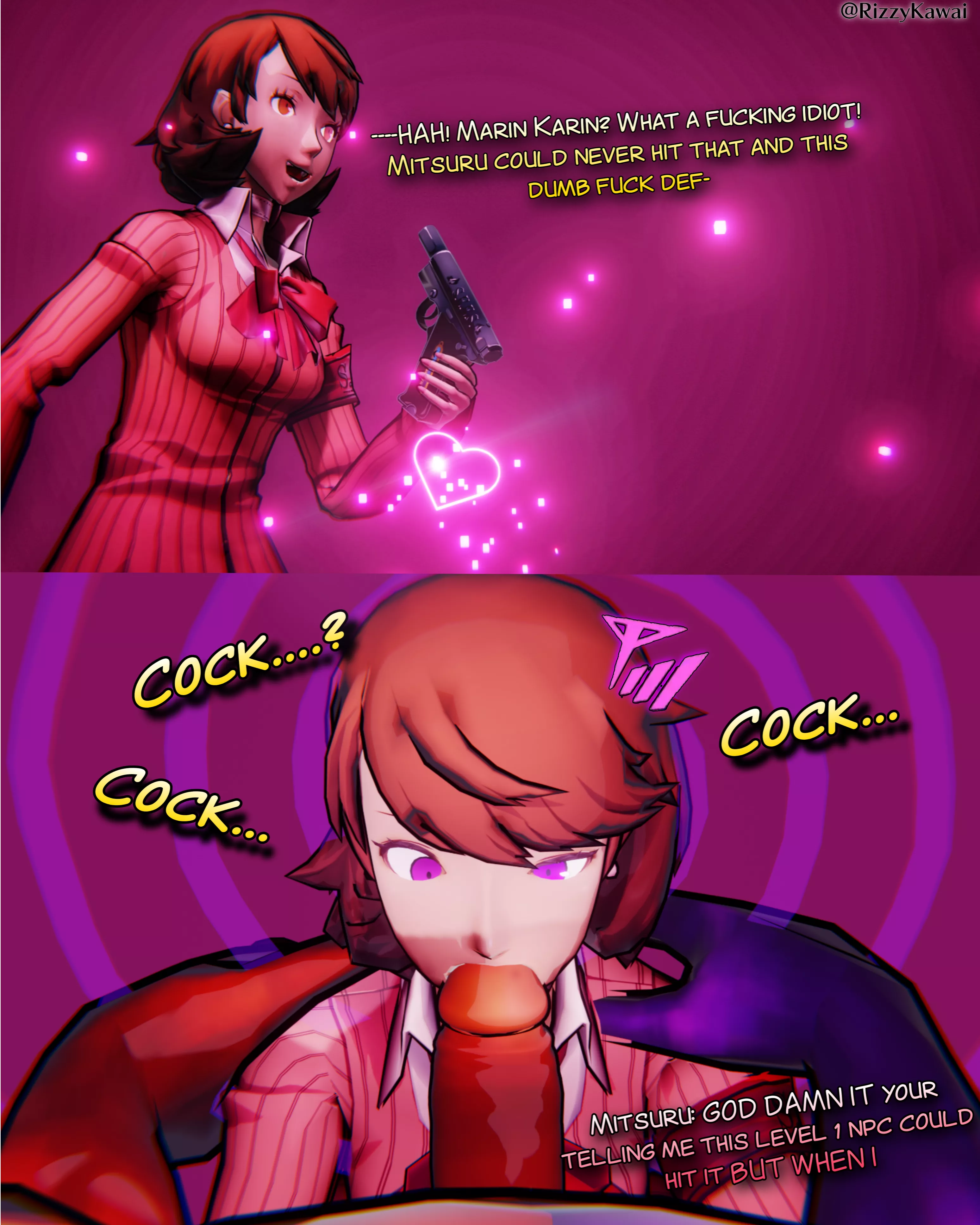 Surely Marin Karin Would Never Hit Right? (@Rizzykawai)