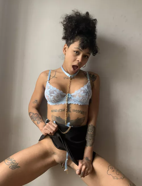 The best surprise for a guy is the lack of panties under his skirt