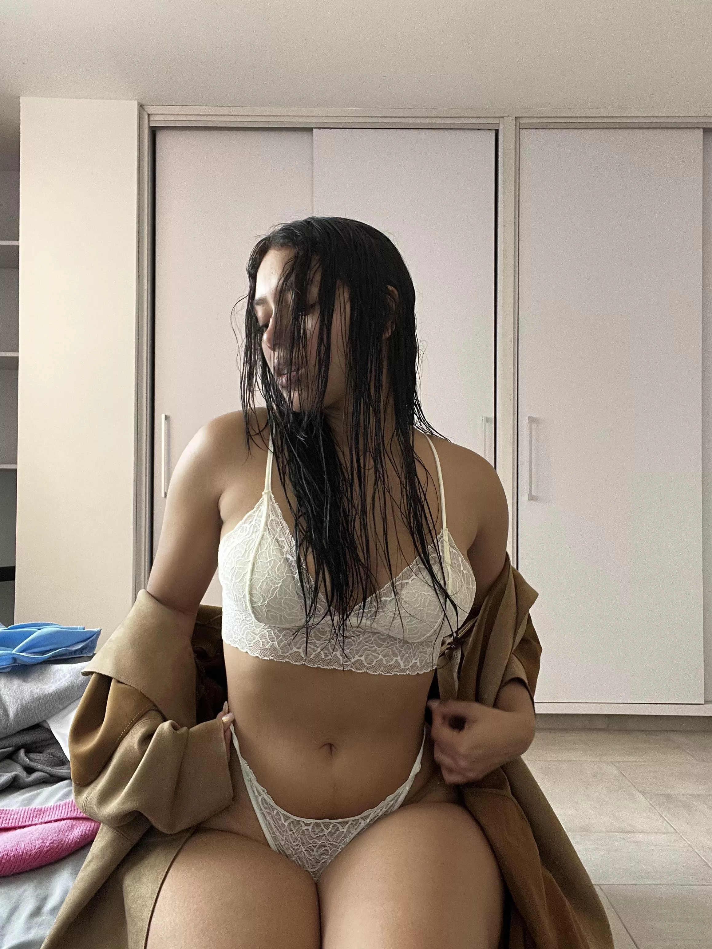 This Latina is waiting for you anxiously in her room