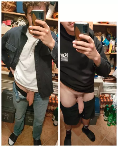 When I’m getting semi, he doubles in size 🍆, and when he gets hard.. triples😏