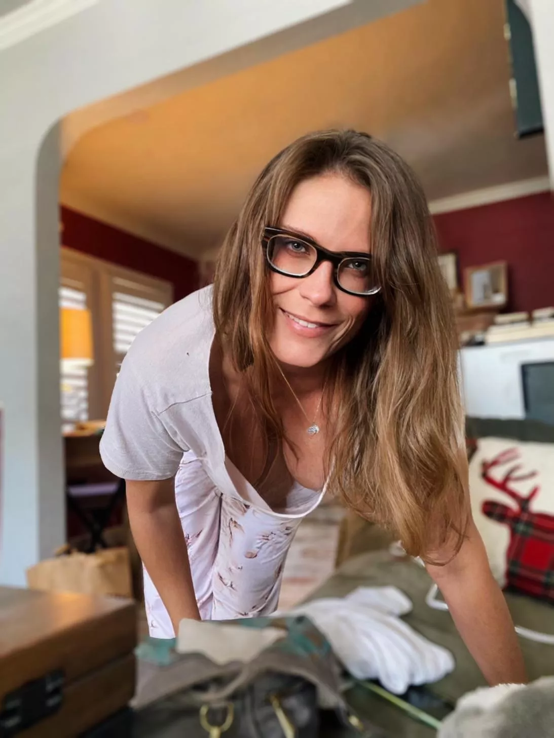 When mom’s pj top a little too loose