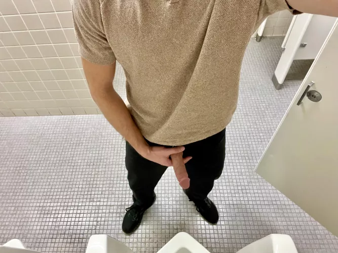 You see me at the urinal at work, what’s your next move?
