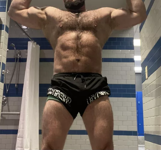 After boxing session at gym