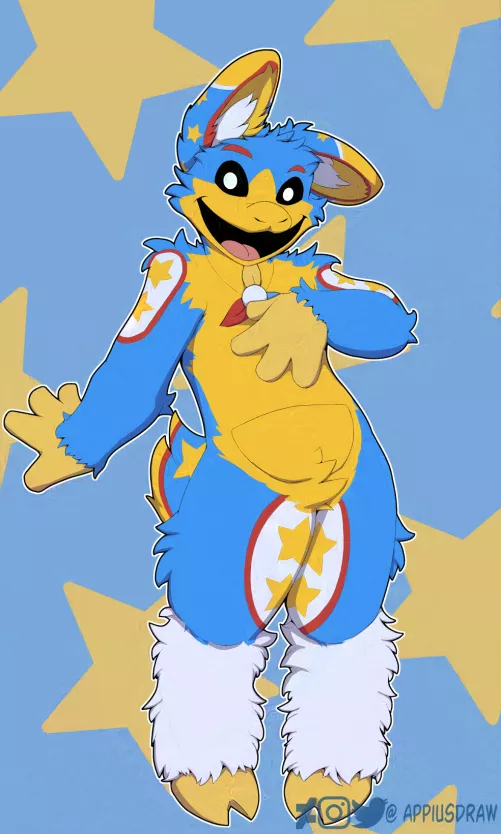 Bip as a Smiling Critter; Art by Me