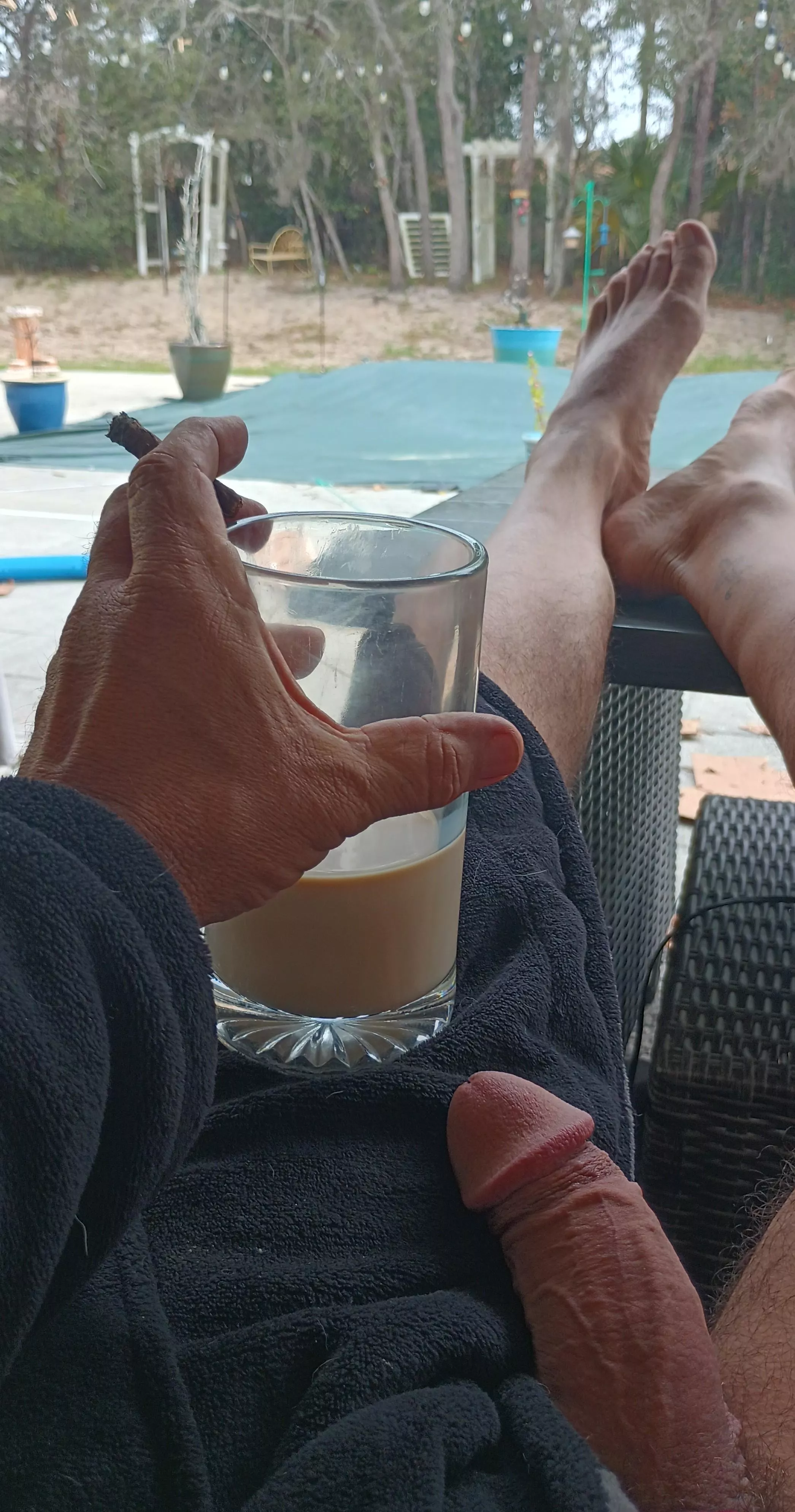 Coffee cock cigar it's a good morning enjoy your cup of coffee