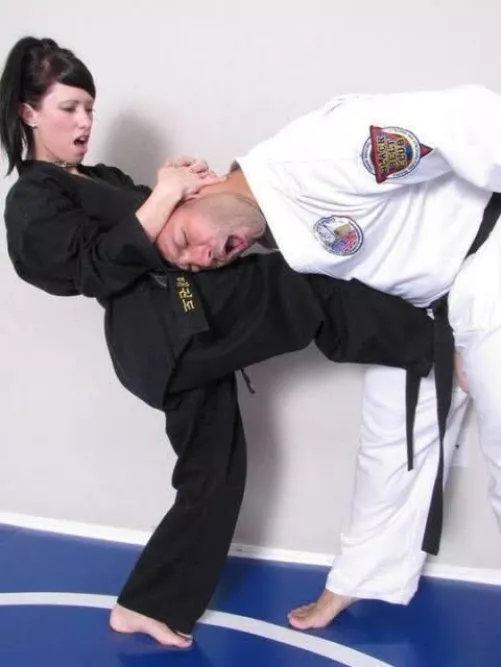 Do you feel women learning  martial arts(katate/TKD/MMA) feel empowered after taking down a guy by kicking or punching them in the balls?