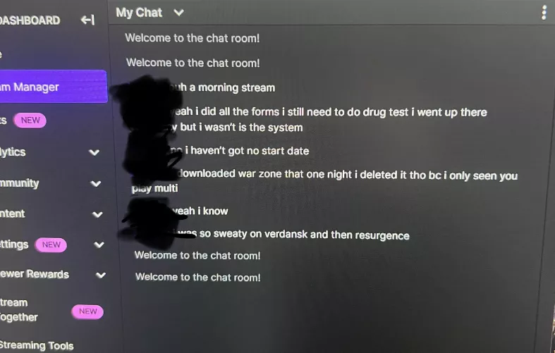 Does this mean people stopped in the stream?