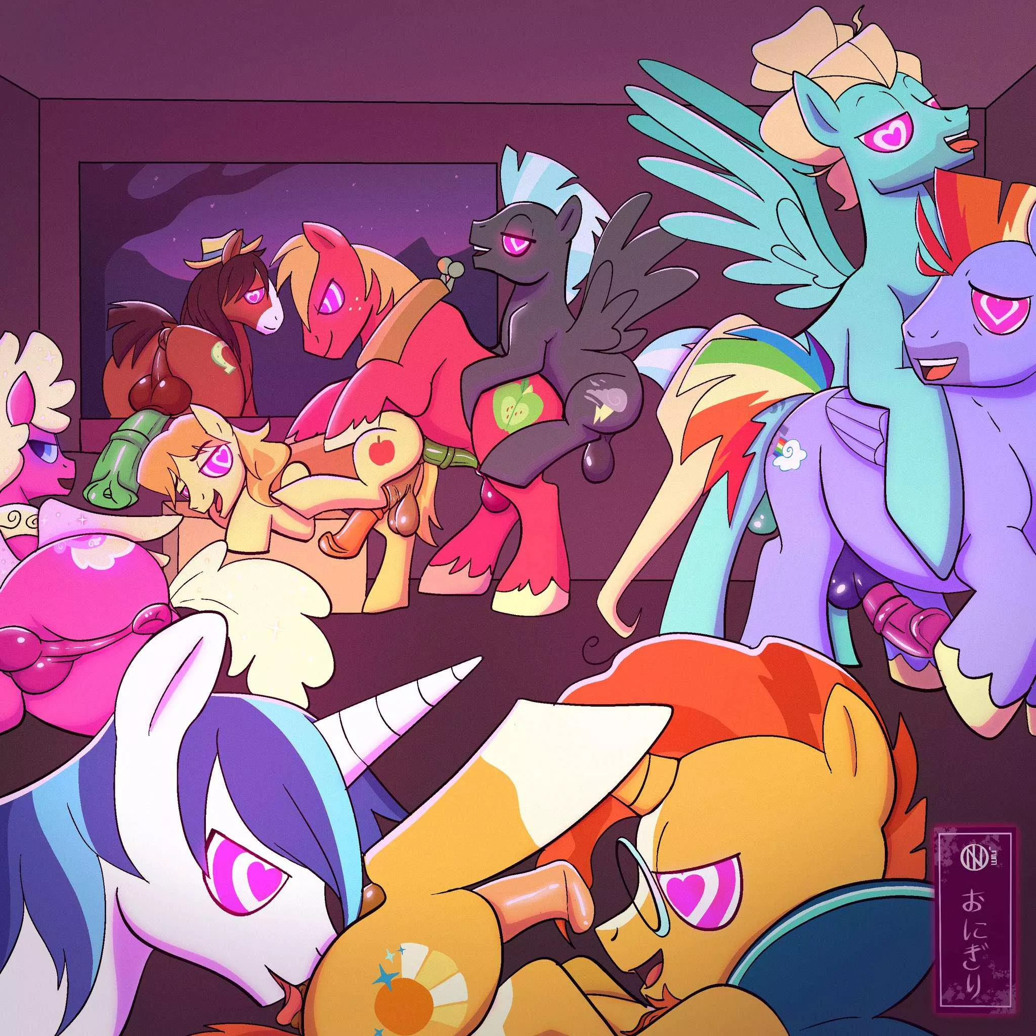 gay pony orgy (theonibrony)