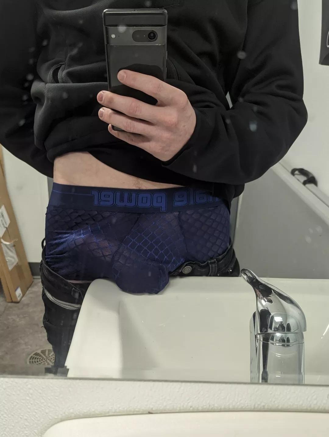 Girls typically put their asses on sink counters soooo....