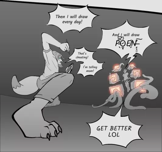 Guys does he look terrified enough? (by me)