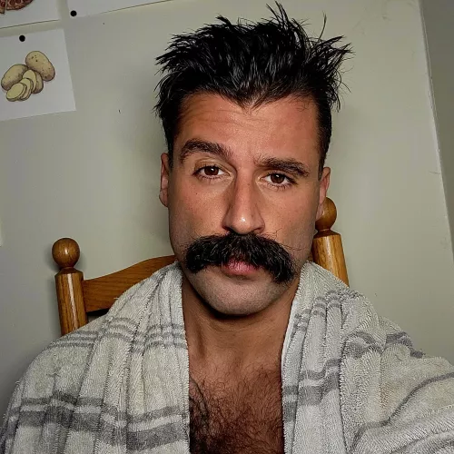 I know mustaches are in right now but is this too much?