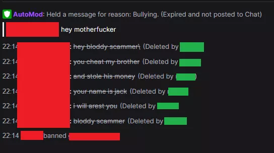 I recently added a rule to tell scammers to not chat and it led to this nice fella turning up (lol)