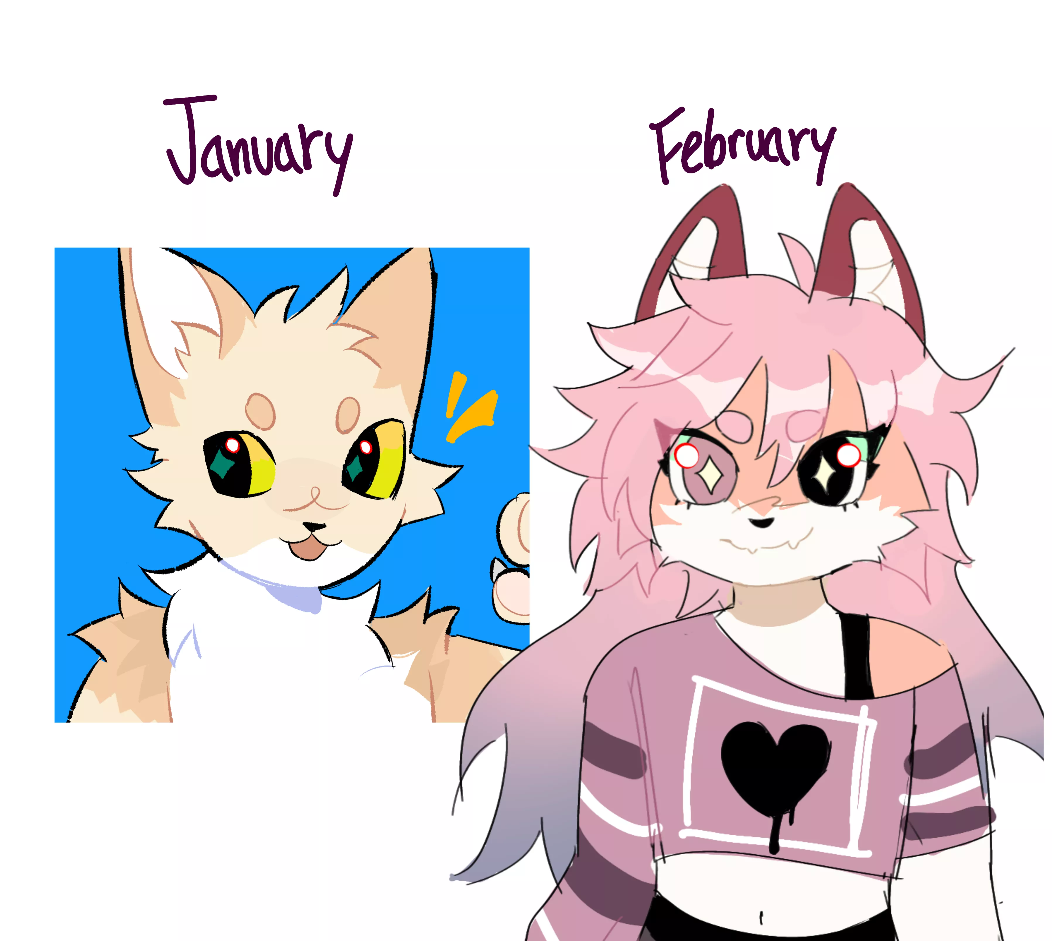 I'm glad I could have improved my style in a month :3