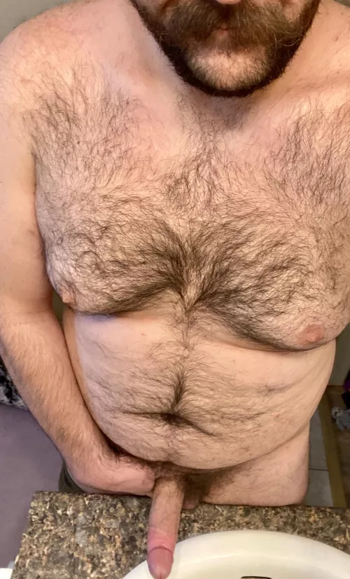 I’m going to bend you over the sink before we shower