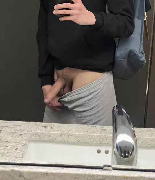 In between classes I have to let my cock out. Which hole would you let me use?