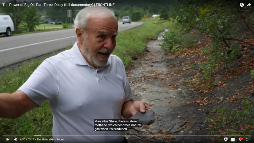 Inventor of fracking flaunting playfully